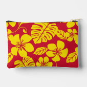 赤/金ゴールドのピンクビキニ模様 アクセサリーポーチ (裏面)