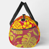 赤/金ゴールドのピンクビキニ模様 ダッフルバッグ (右)