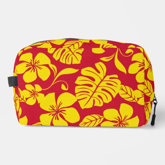 赤/金ゴールドのピンクビキニ模様 ドップキット (正面)