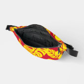 赤/金ゴールドのピンクビキニ模様 ファニーパック (見開き)