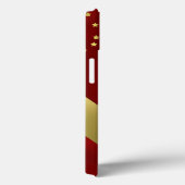 赤(金ゴールド星) モノグラムの Case-Mate iPhoneケース (裏面 / 右)