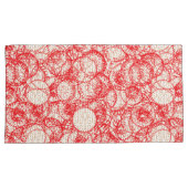 赤、金ゴールド、および特徴の複雑な繊維デザイン 枕カバー (正面右)