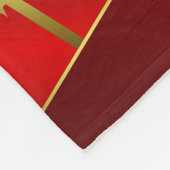 赤，金ゴールド，ギフト，感謝祭，休日，プレゼント，箱 フリースブランケット (角)