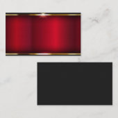 赤、金ゴールド、灰色 名刺 (正面/裏面)