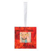 赤、金ゴールド、緑のフォトキューブオーナメント キューブオーナメント (右)