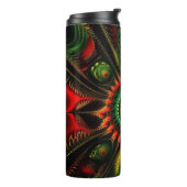 赤、金ゴールド、緑(抽象芸術) タンブラー (回転左)