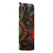 赤、金ゴールド、緑(抽象芸術) タンブラー (回転右)