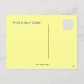 赤、金色、青のベルギーチョコレートイースターエッグ シーズンポストカード (裏面)