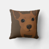 赤/錆最低Pinの所有者の装飾用クッション クッション (裏面)