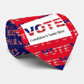赤/青の投票 ネクタイ (ロール)