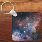 赤&青カリナ星雲ハッブル望遠鏡 キーホルダー (正面)