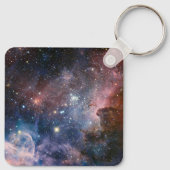 赤&青カリナ星雲ハッブル望遠鏡 キーホルダー (裏面)