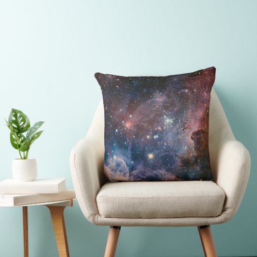 赤&青カリナ星雲ハッブル望遠鏡 クッション (椅子)