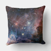 赤&青カリナ星雲ハッブル望遠鏡 クッション (裏面)