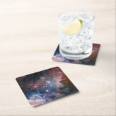 赤&青カリナ星雲ハッブル望遠鏡 スクエアペーパーコースター (インサイチュ)