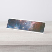 赤&青カリナ星雲ハッブル望遠鏡 デスクネームプレート (正面)