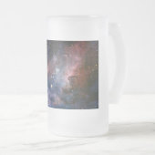赤&青カリナ星雲ハッブル望遠鏡 フロストグラスビールジョッキ (正面右)