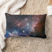 赤&青カリナ星雲ハッブル望遠鏡 ランバークッション (ブランケット)