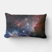 赤&青カリナ星雲ハッブル望遠鏡 ランバークッション (正面)