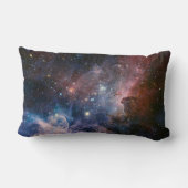 赤&青カリナ星雲ハッブル望遠鏡 ランバークッション (裏面)