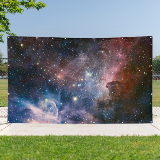 赤&青カリナ星雲ハッブル望遠鏡 横断幕 (外側)