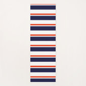 赤(青ストライプ) ヨガマット (正面)