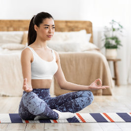 赤(青ストライプ) ヨガマット