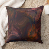 赤、青、オレンジ、紫の大理石抽象芸術 クッション (ブランケット)