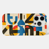 赤、青、オークレーの文字を使用するデザイン Case-Mate iPhoneケース (裏面 (横))