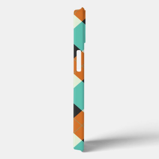 赤、青、クリームアーガイル Case-Mate iPhoneケース (裏面 / 右)