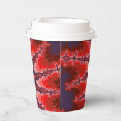 赤、青、ピンクのフラクタル誕生日 紙コップ (右)