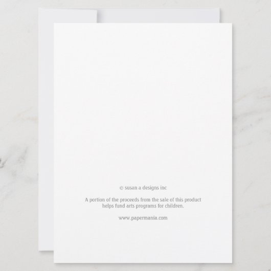 赤/青 招待状 (裏面)