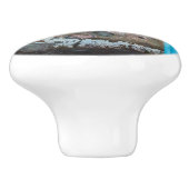 赤、青、灰色の壁、ドアと窓 セラミックノブ (側面)