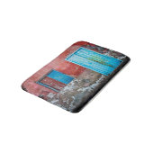 赤、青、灰色の壁、ドアと窓 バスマット (アングル)