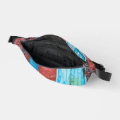 赤、青、灰色の壁、ドアと窓 ファニーパック (見開き)