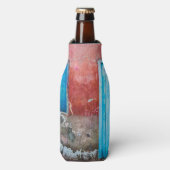 赤、青、灰色の壁、ドアと窓 ボトルクーラー (ボトル正面)