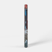 赤、青、灰色の壁、ドアと窓 SAMSUNG GALAXYケース (右側面)