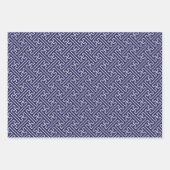 赤、青、白の手のモダンシンプル ラッピングペーパーシート (正面3)