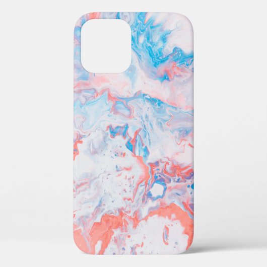 赤、青、白の抽象芸術絵画の Case-Mate iPhoneケース (裏面)