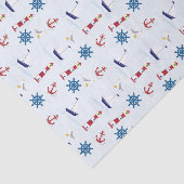 赤、青、白航海の 薄葉紙 (詳細)