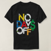 赤/青/緑/黄色のジムから日やる気を起こさせるなし Tシャツ (デザイン正面)