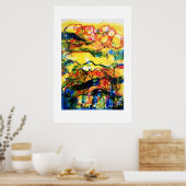 赤、青、黄。 ポスター (キッチン)