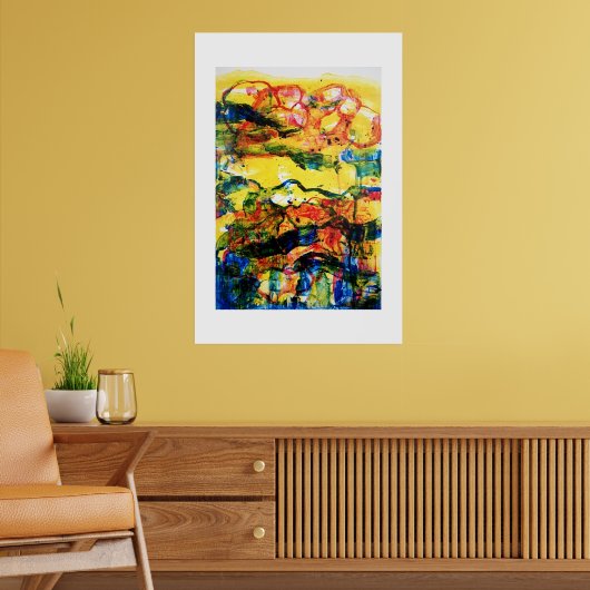 赤、青、黄。 ポスター (リビング2)