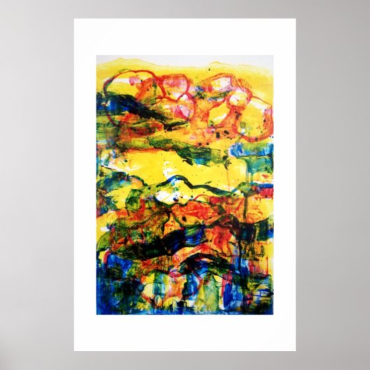 赤、青、黄。 ポスター (正面)