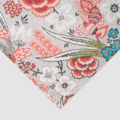 赤 青 黄 ワイルド フラワーズ チューリップ、葉 花  薄葉紙 (詳細)