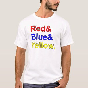 赤 青 黄 原色 Tシャツ