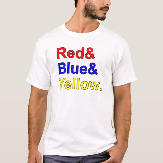 赤 青 黄 | 原色 Tシャツ (正面)