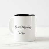 赤(鳥)ショウジョウコウカンチョウと松 ツートーンマグカップ (正面左)