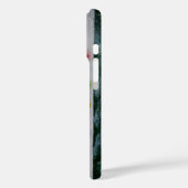 赤（鳥）ショウジョウコウカンチョウの鳥とクリスマスの雪 Case-Mate iPhoneケース (裏面 / 左)