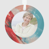 赤(鳥)ショウジョウコウカンチョウエンジェル天国ママ記念写真 オーナメント (裏面)